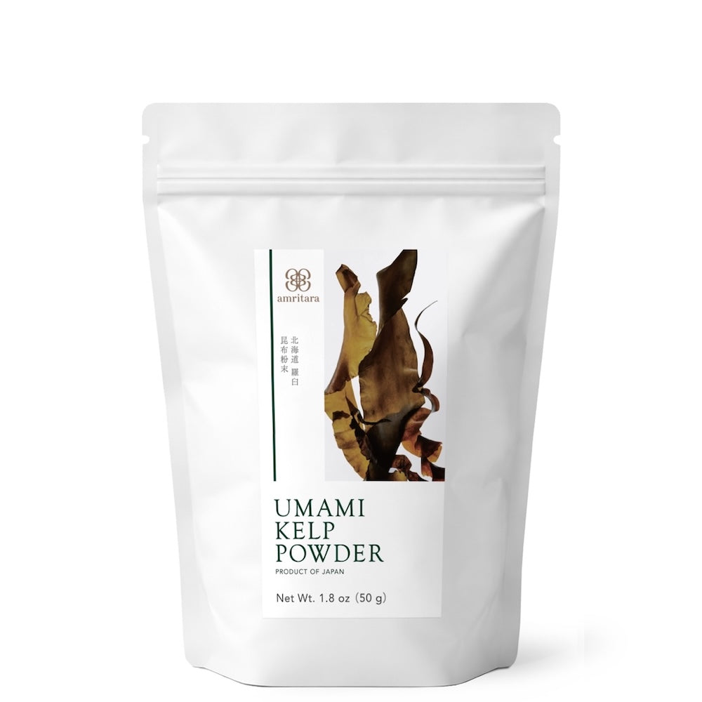 Amritara Umami Rausu Kelp Powder pouch package on white background